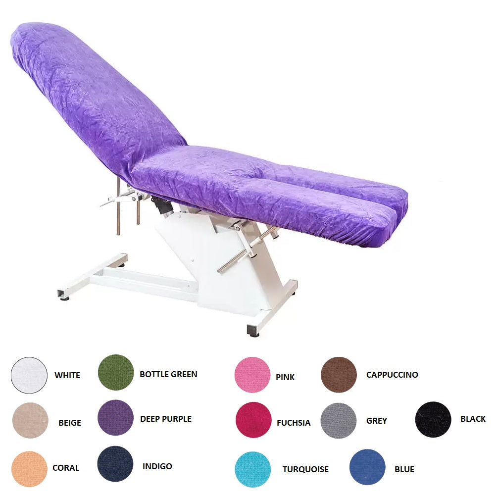 Split Leg Chair Cover for Beauty Salons - Blue