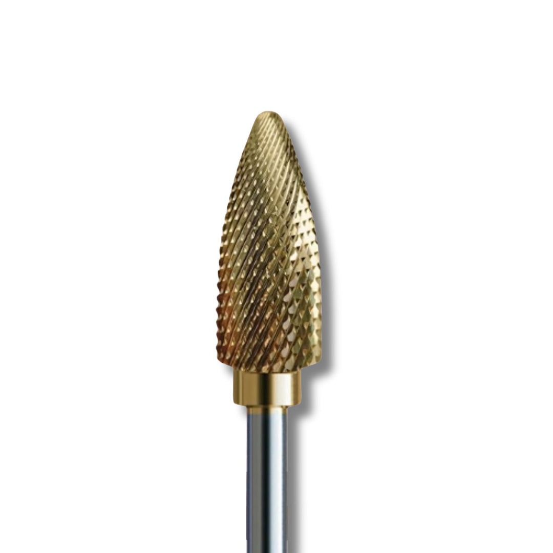 IQ Nails Speedy Tungsten Carbide Nail Drill Bit Cone Shape Special Cross Cuts 6mm ZRN Coating 275XUF HP.060