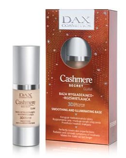 DAX Cosmetics - Cashmere Secret GLAM - Baza wygładzająca - rozświetlająca makijaż 3D Silikonowa mikrosiatka NOWOŚĆ 5900525031259