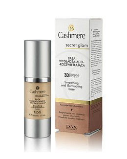 DAX Cosmetics - Cashmere Secret GLAM - Baza wygładzająca - rozświetlająca makijaż 3D Silikonowa mikrosiatka NOWOŚĆ 5900525031259