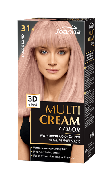 Joanna Multi Cream Color Dye Permanent Intensive Hair Color Rose Blonde 31.5