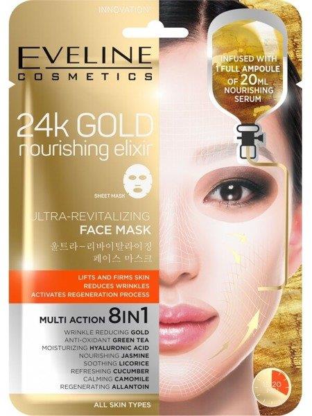 Eveline 24k Gold Ultra-revitalizing Face Mask 8in1 1 piece