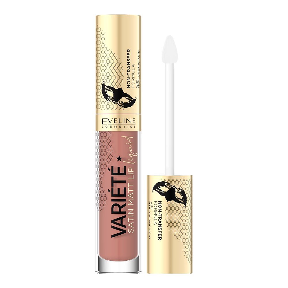 Eveline Variete Innovative Liquid Satin Matt Lipstick 01 Caramel Cake 4.5ml