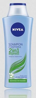 Nivea - EXPRESS 2w1 - SZAMPON z ODŻYWKĄ 2w1 do każdego rodzaju włosów 250ml 4005808342303