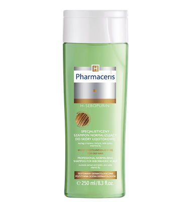 Pharmaceris H - H-SEBOPURIN - Professional NORMALIZING SHAMPOO for seborrhoeic scalp and oily hair 250ml 5900717157019