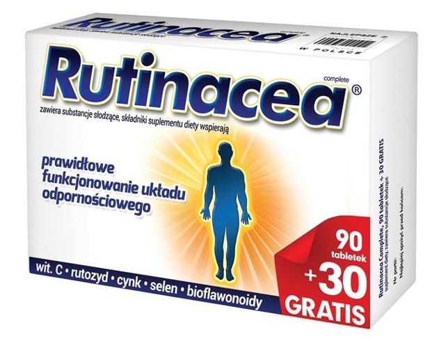 Rutinacea - Complete - Suplement diety rozwijający się 90 tabl. + 30 tabl GRATIS