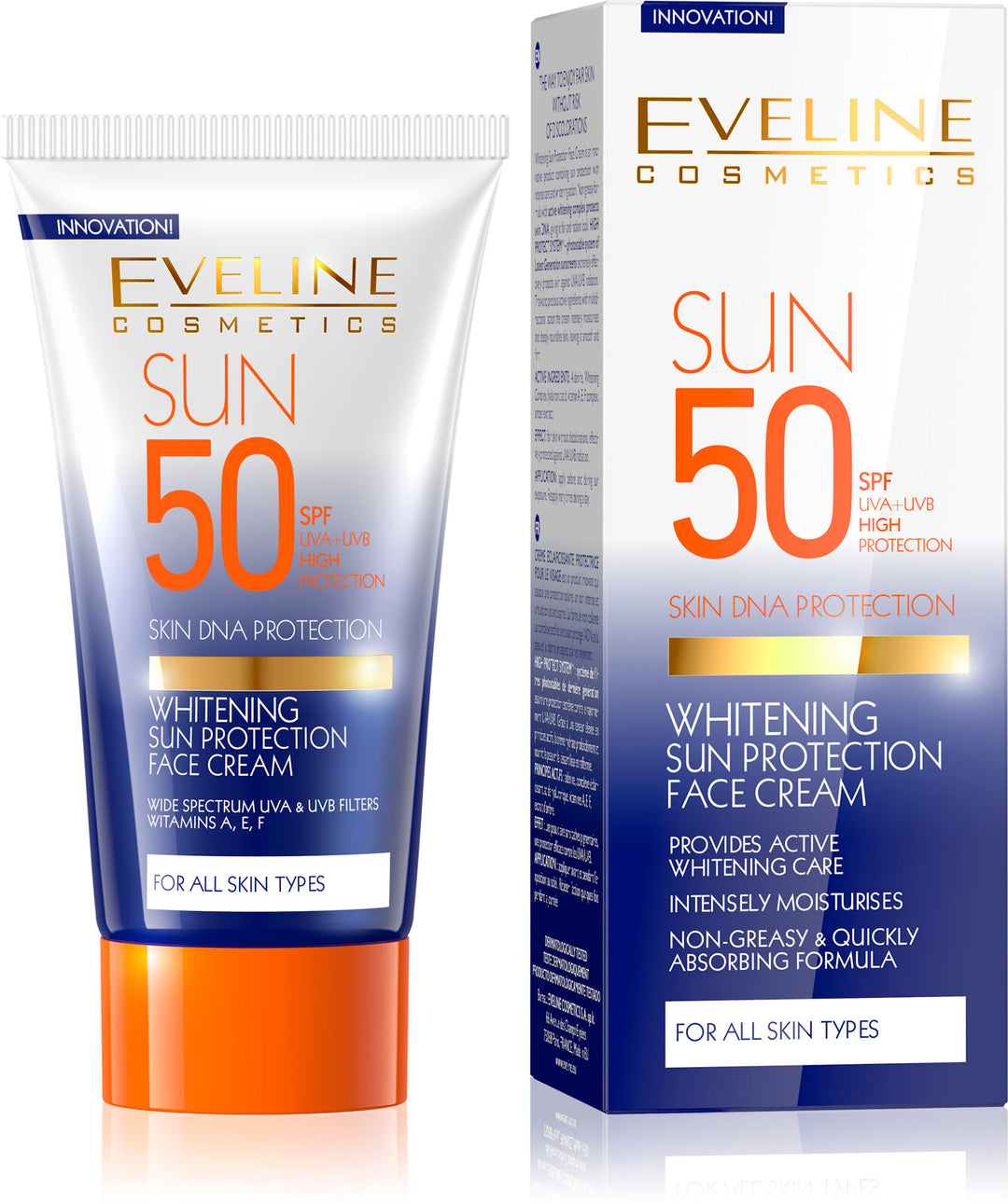 Eveline Whitening Sun Protection Face Cream SPF 50 50ml