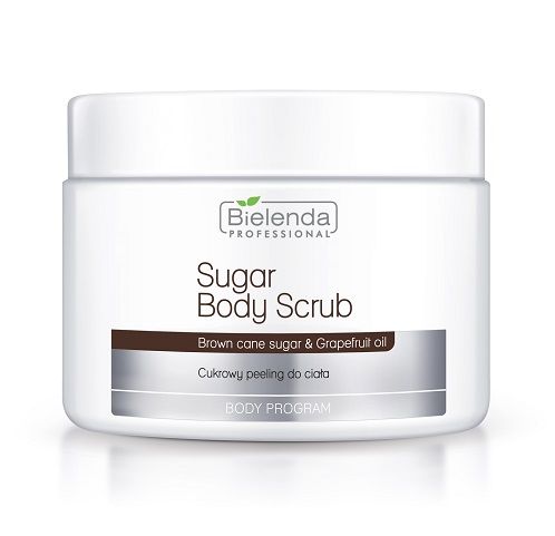 Bielenda Professional Brown Cane Sugar &amp; Grapefruit Oil Body Scrub 600g