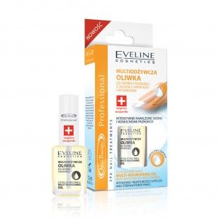 Eveline - Nail Therapy - Skórki i paznokcie OLEJEK MULTI-ODŻYWCZY z olejem awokado i witaminami 12ml 5907609335623