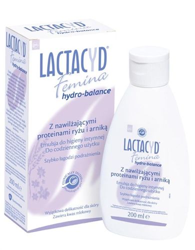 GSK - Lactacyd HYDRO-BALANCE - Delikatna emulsja do użycia intymnej z dozownikiem 200 ml 5391520942709