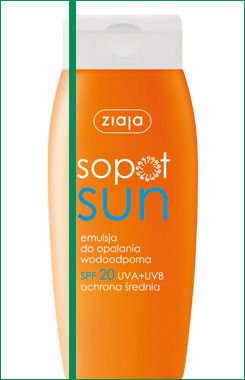 Ziaja - Sopot Sun - Emulsja do opalania wodoodporna SPF20 150ml 5901887005896