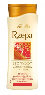 Joanna - Rzepa - SZAMPON z ODŻYWKĄ 2 w 1 do włosów przetłuszczających się i łamliwych (czerwony) 400ml 5901018007546