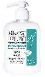 Biały Jeleń - Hipoalergiczne MYDŁO W PŁYNIE Z KOZIM MLEKIEM 300ml 5900133009589