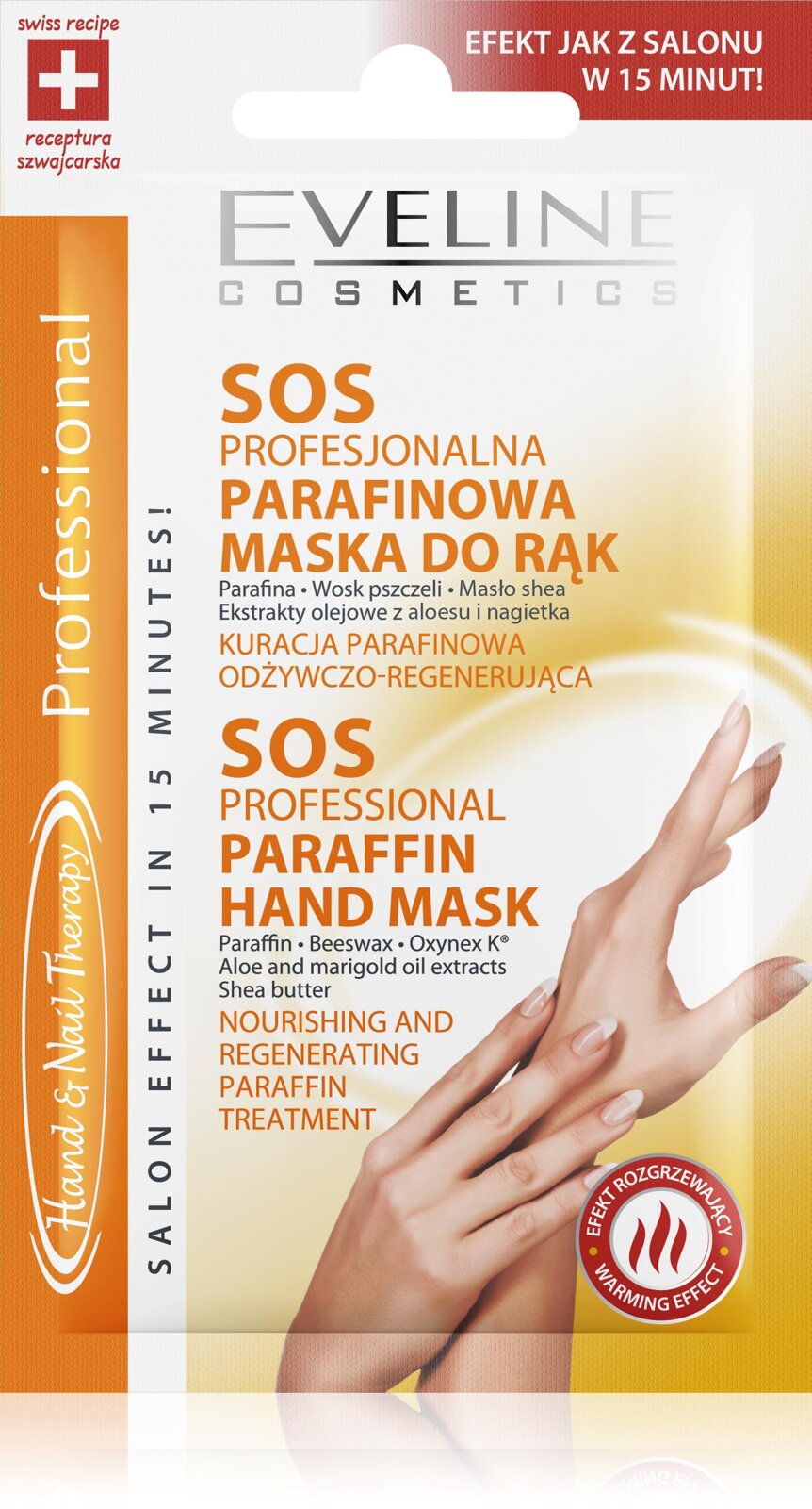 Eveline - SOS Professional parafinowa maska ​​do rąk 7ml 5907609372581