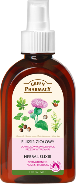 Green Pharmacy Strengthening Herbal Elixir for Weakened Hair with Tendency to Falling Out 250ml