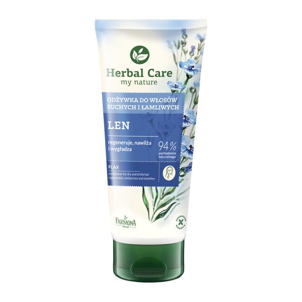 Herbal Care Flax Rebuilding Conditioner for Dry and Brittle Hair 200ml