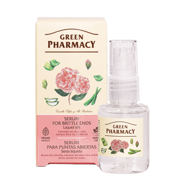 Green Pharmacy Liquid Silk Serum for Brittle Ends 30ml