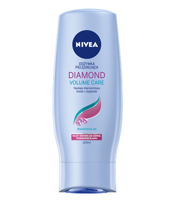 Nivea - DIAMOND VOLUME CARE - Odpowiednia ODŻYWKA nadająca połysk i objętość włosom cienkim i przetłuszczającym się 200ml 4005808845781