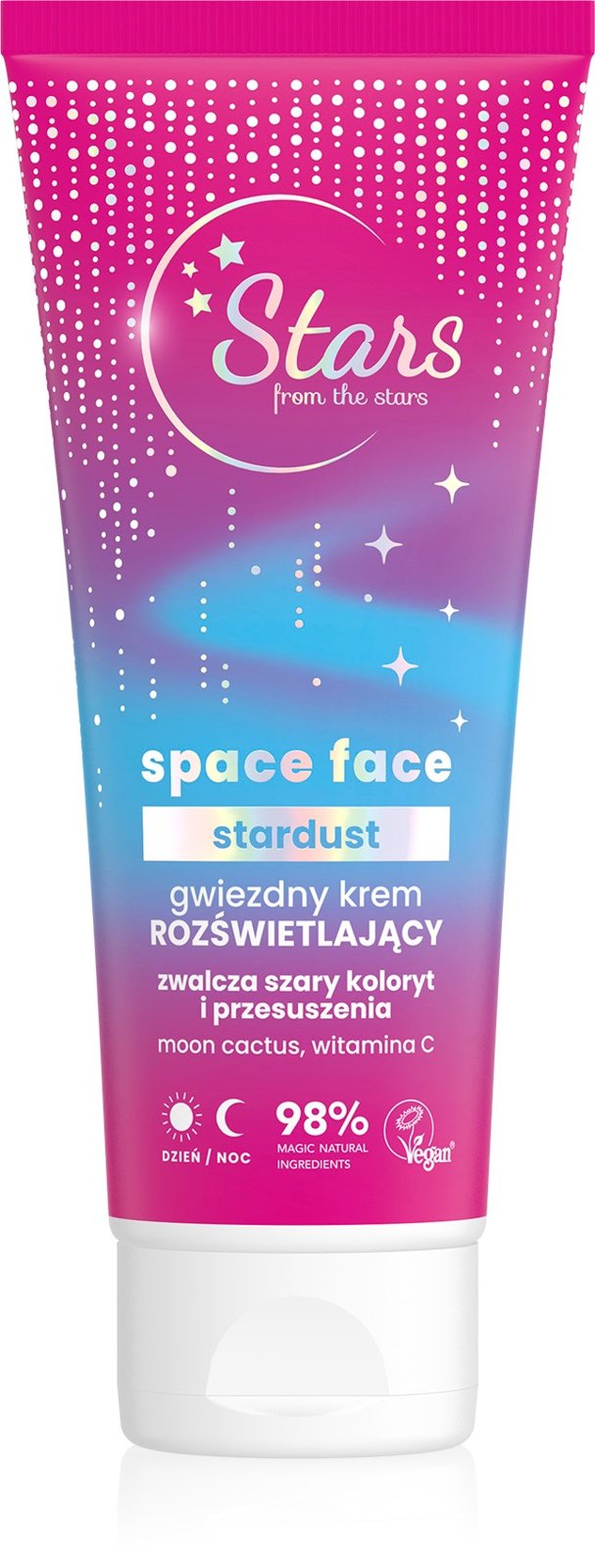 Stars from the Stars Space Face Stardust Star Illuminating Cream for Gray and Dry Skin Vegan 50ml