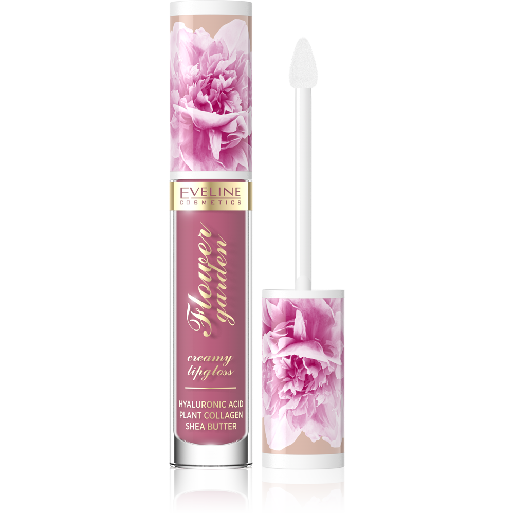 Eveline Flower Garden Creamy Lip Gloss No.03 Magnolia Charm Vegan 4.5ml