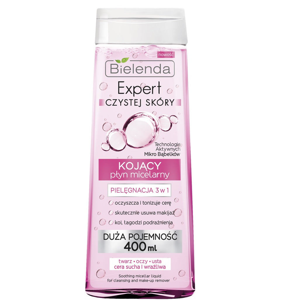 Bielenda Clean Skin Expert 3 in 1 Soothing Micellar Water 400ml