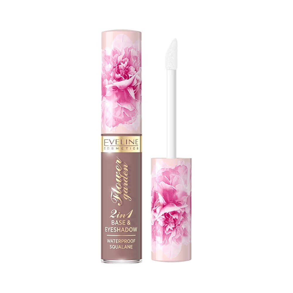 Eveline Flower Garden Base & Eyeshadow Waterproof Liquid Shadows 2in1 No.3 6.5ml