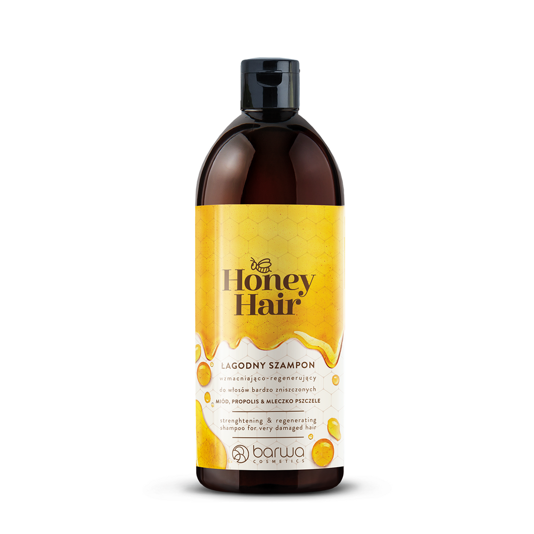 Barwa Honey Mild Strengthening and Regenerating Shampoo for Very Damaged Hair 480ml