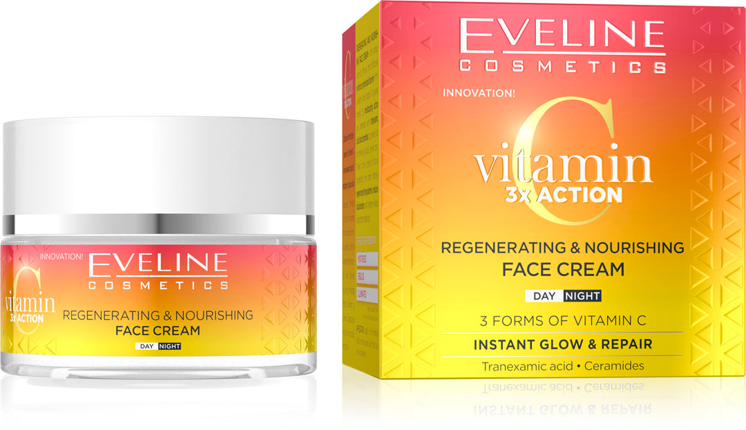 Eveline Vitamin C 3x Action Regenerating and Nourishing Day and Night Face Cream 50ml