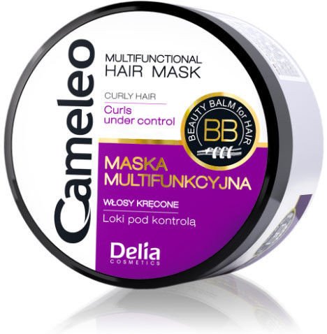 Delia - /OSTATNIA SZANSA/ Cameleo BB Keratin - MASKA ochrona koloru do włosów farbowanych i rozjaśnianych 200ml 5901350435892 Cameleo - Wielofunkcyjna MASKA do włosów kręconych z olejkiem arganowym 200ml 5901350435939