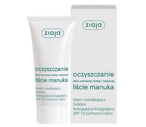 Ziaja - Manuka Tree- Normalizujący KREM NA DZIEŃ SPF 10 do cery mieszanej, tłustej i normalnej 50ml 5901887029137