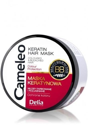 Delia - /OSTATNIA SZANSA/ Cameleo BB Keratin - MASKA ochrona koloru do włosów farbowanych i rozjaśnianych 200ml 5901350435892