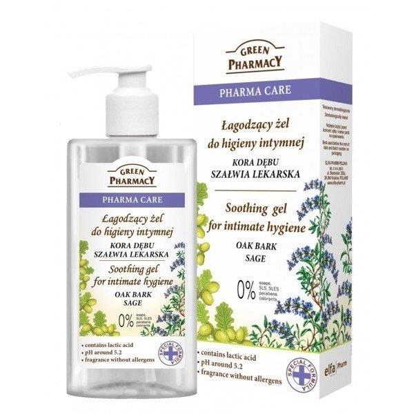 Green Pharmacy - Pharma Care - Żel łagodzący do higieny intymnej KORA DĘBU SZAŁWIA 300ml 5904567053194