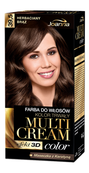 JOANNA MULTI Cream Color 3d Effect, Hair Dye /39,5/ Tea Brown