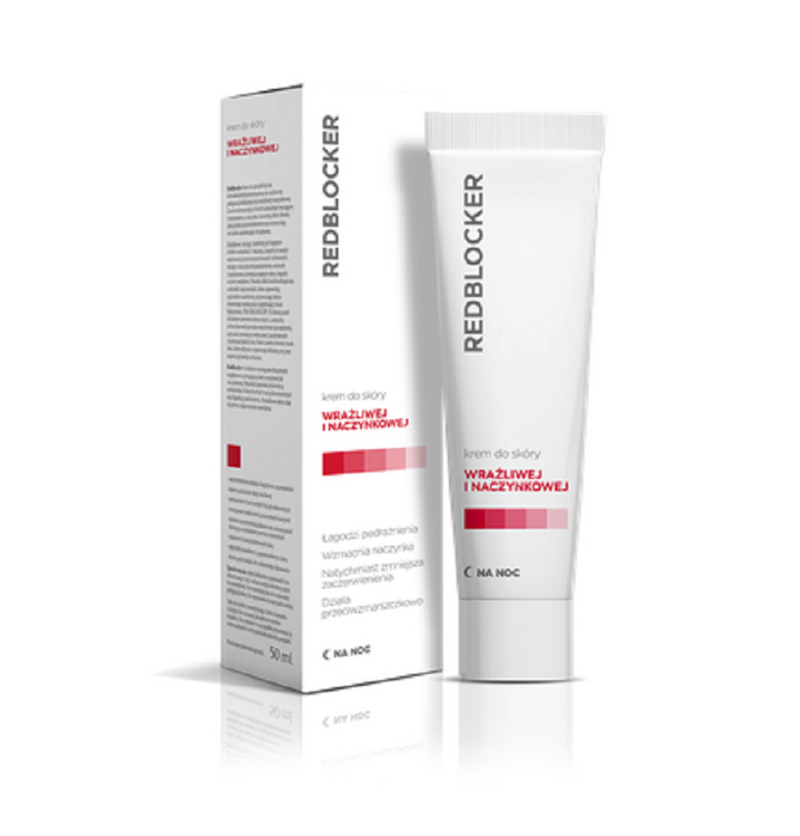 Redblocker Night Cream for Sensitive Vascular Skin Strengthening Nourishes 50ml