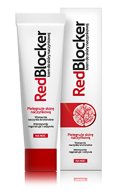 Redblocker Night Cream for Sensitive Vascular Skin Strengthening Nourishes 50ml