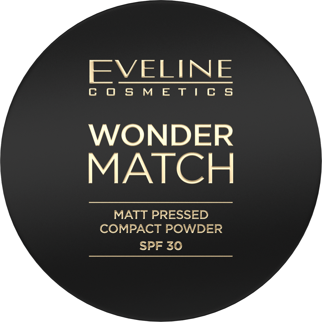 Eveline Wonder Match Matte Pressed Powder with Protective Filter SPF30 No. Medium Beige 8g