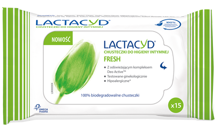 Lactacyd® Fresh – Chusteczki do higieny intymnej 15 sztuk 5391520943553
