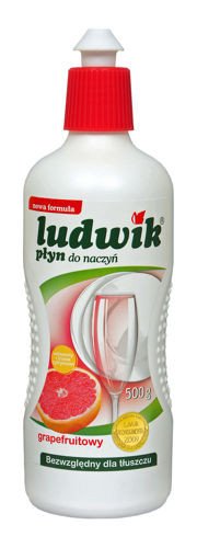 Ludwik - Płyn do mycia naczyń GREJFRUT 900 ml 5900498028270