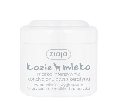 Ziaja - Mleko Kozie - Intensywnie pielęgnująca MASKA do włosów z keratyną do włosów szorstkich i matowych 200ml 5901887032588