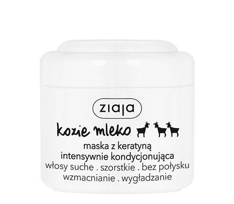 Ziaja - Mleko Kozie - Intensywnie pielęgnująca MASKA do włosów z keratyną do włosów szorstkich i matowych 200ml 5901887032588