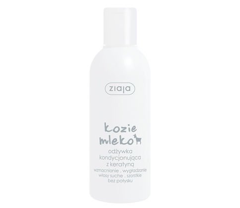 Ziaja - Mleko kozie - ODŻYWKA z keratyną do włosów szorstkich i matowych 200ml 5901887032595