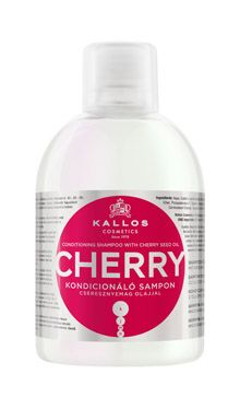 Kallos Cosmetics - SZAMPON do włosów CHERRY z olejem z pestek wiśni do włosów suchych, zniszczonych 1000ml 5998889511579