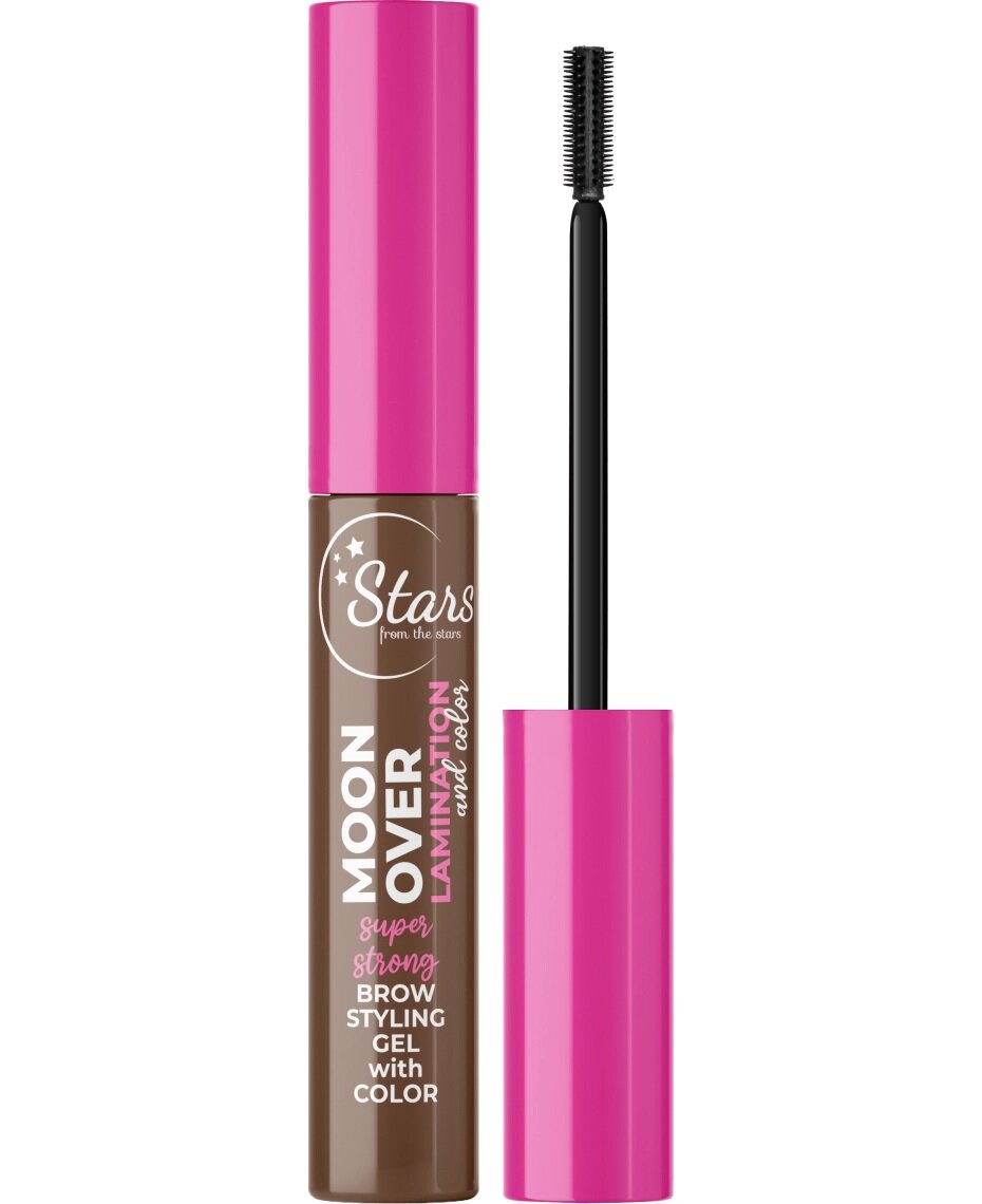 Stars From the Stars Moon Over Lamination & Color Coloring Eyebrow Styling Gel No. 02 Soft Brown 8g