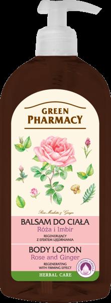 Green Pharmacy - Ujędrniający balsam do ciała RÓŻA I IMBIR do skóry suchej i wrażliwej 500ml 5904567053408