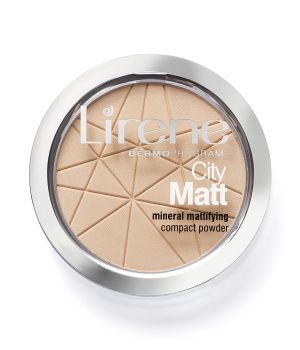 Lirene - City Matt - Mineralny puder w kompakcie matujący 01 TRANSPARENTNY do każdego rodzaju skóry 9g 5900717699014