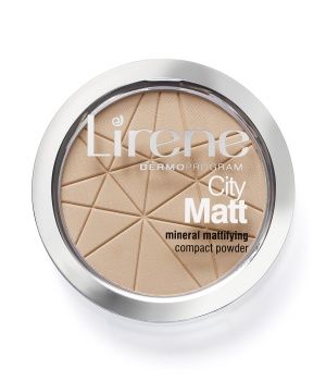 Lirene - City Matt - Mineralny puder w kompakcie matujący 02 NATURAL do każdego rodzaju skóry 9g 5900717699113