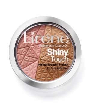 Lirene - Shiny Touch - Mineralny BRONZER modelujący owal twarzy &amp; RÓŻ 9g 5900717699410