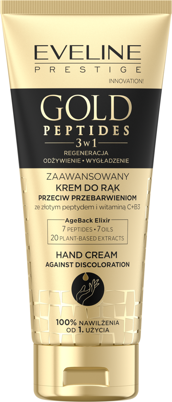 Eveline Gold Peptides 3in1 Advanced Anti-Discoloration Hand Cream 75ml