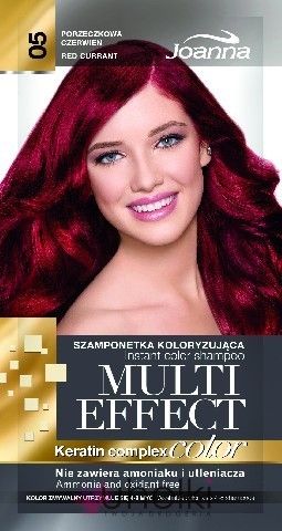 Joanna - Multi Color Effect Keratin Complex - Szamponetka 05 PARZECZKOWA CZERWIEŃ 35g 5901018015152