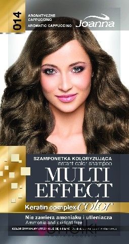 Joanna - Multi Color Effect Keratin Complex - Szamponetka 014 AROMATYCZNE CAPPUCCINO 35g 5901018015244